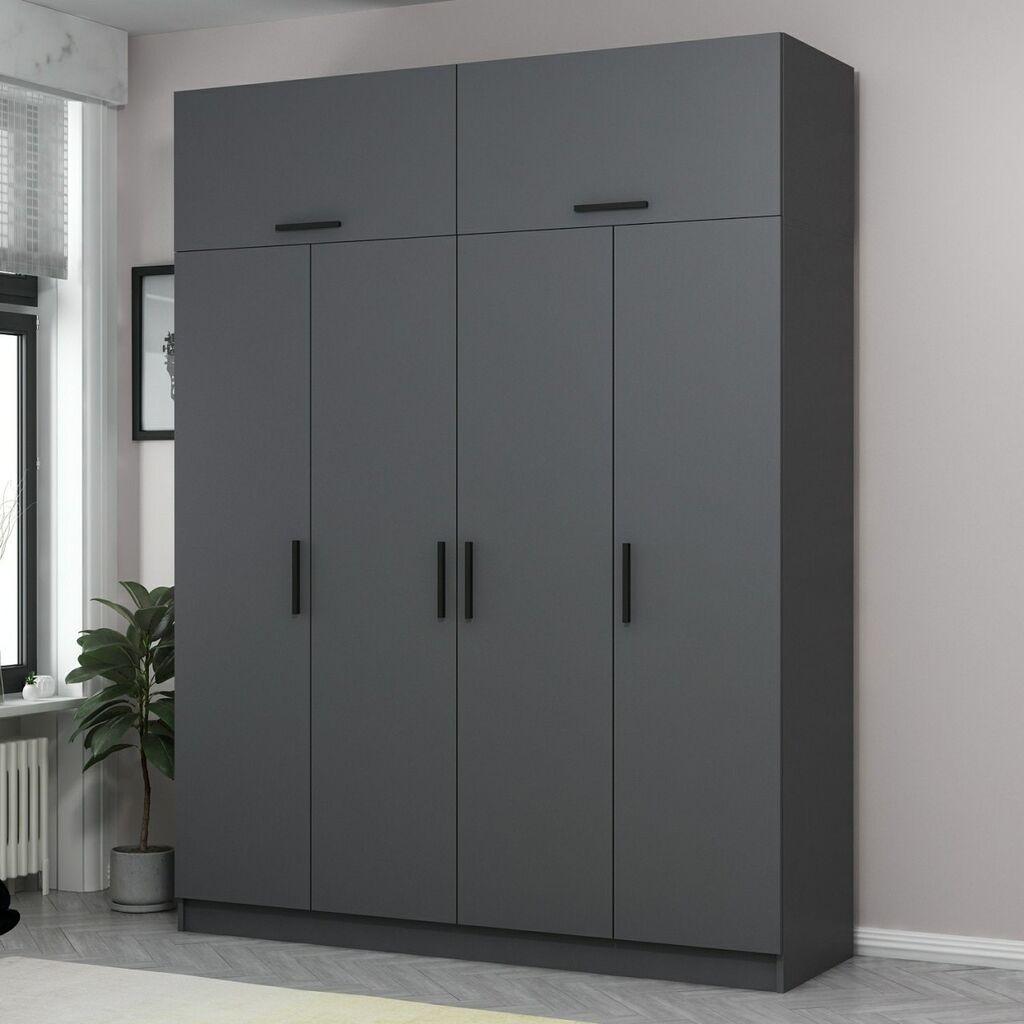 Hanah Home Ormar Kale-5173, 180x235x52 cm, Antracit