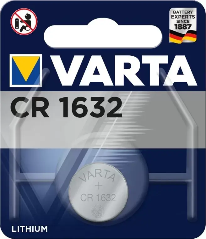 Varta CR1632, 3V, Siva