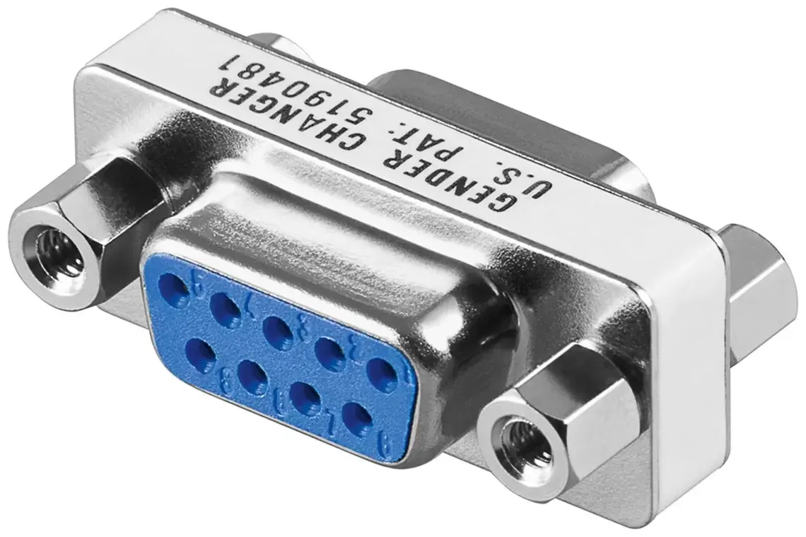 Goobay Adapter D-SUB/RS-232 žensko - ženski, Srebrni