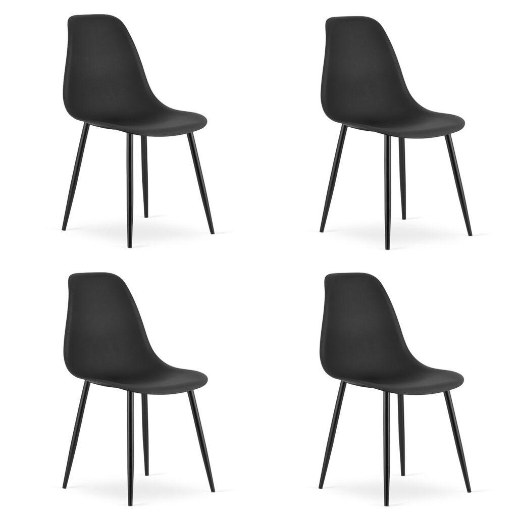 Oskar Set trpezarijskih stolica Wat, 4 dijela, Bijela