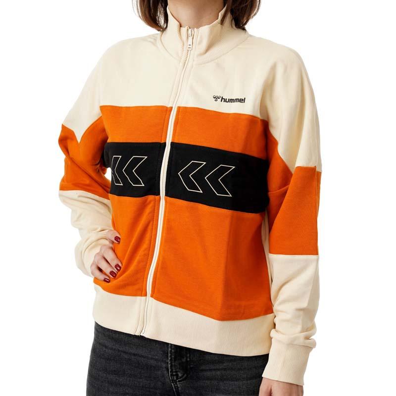 HUMMEL Ženska dukserica Hmlterra sa patentnim zatvaračem, narandžasta