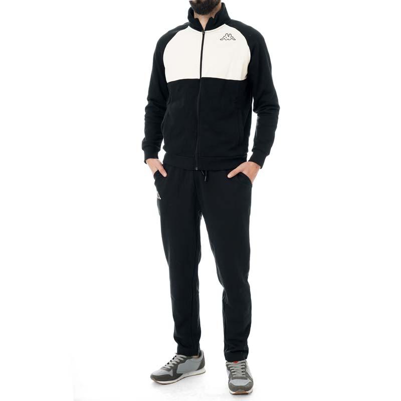 KAPPA muški set trenerki Fadi, crno-bijele boje