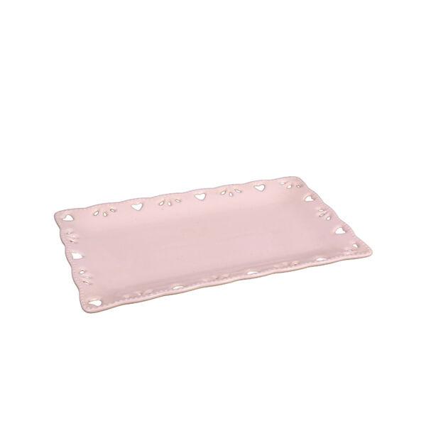 Sigma Porcelanska tacna HY1447, 25cm, Roze