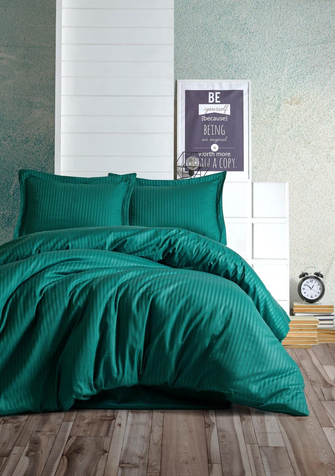 L'essentiel Maison set posteljine Stripe, 200x220 cm, kerozin
