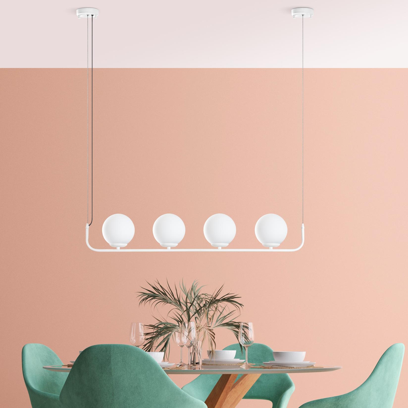 Opviq Luster Faruk-13722, 20-110cm, 4xE14 s, IP28, Bijela