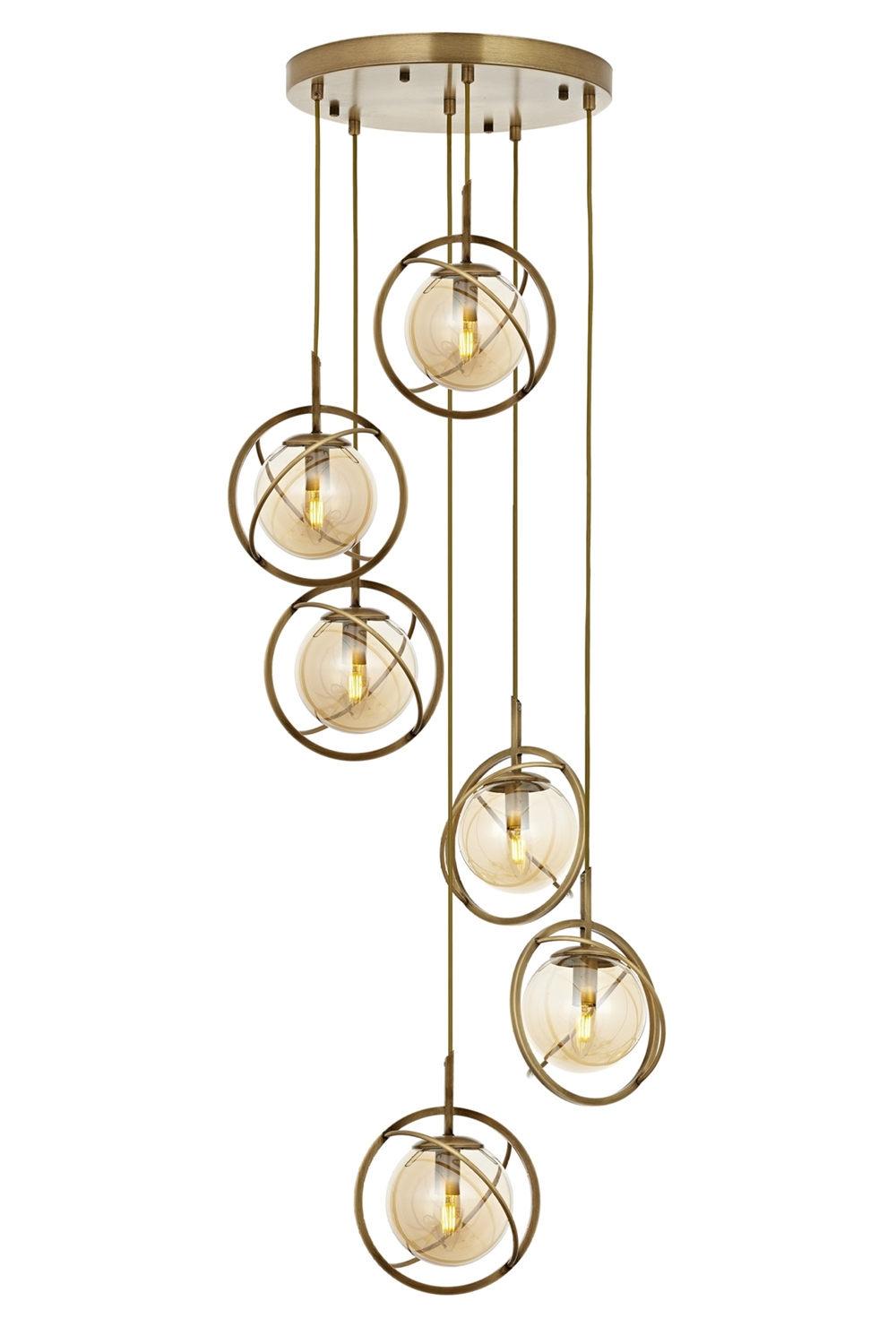 Opviq Luster Av-1850-6Et, 140cm, 40 cm, 6xE14, Boja bronze