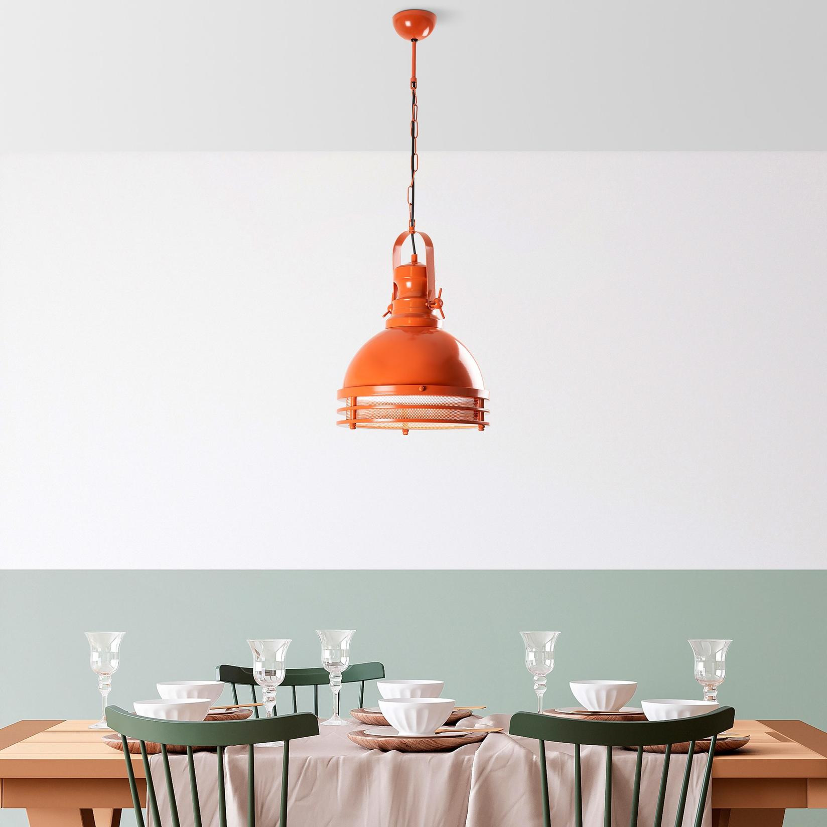 Opviq Luster Saglam 3762, 90cm, O30 cm, E27, narandžasta