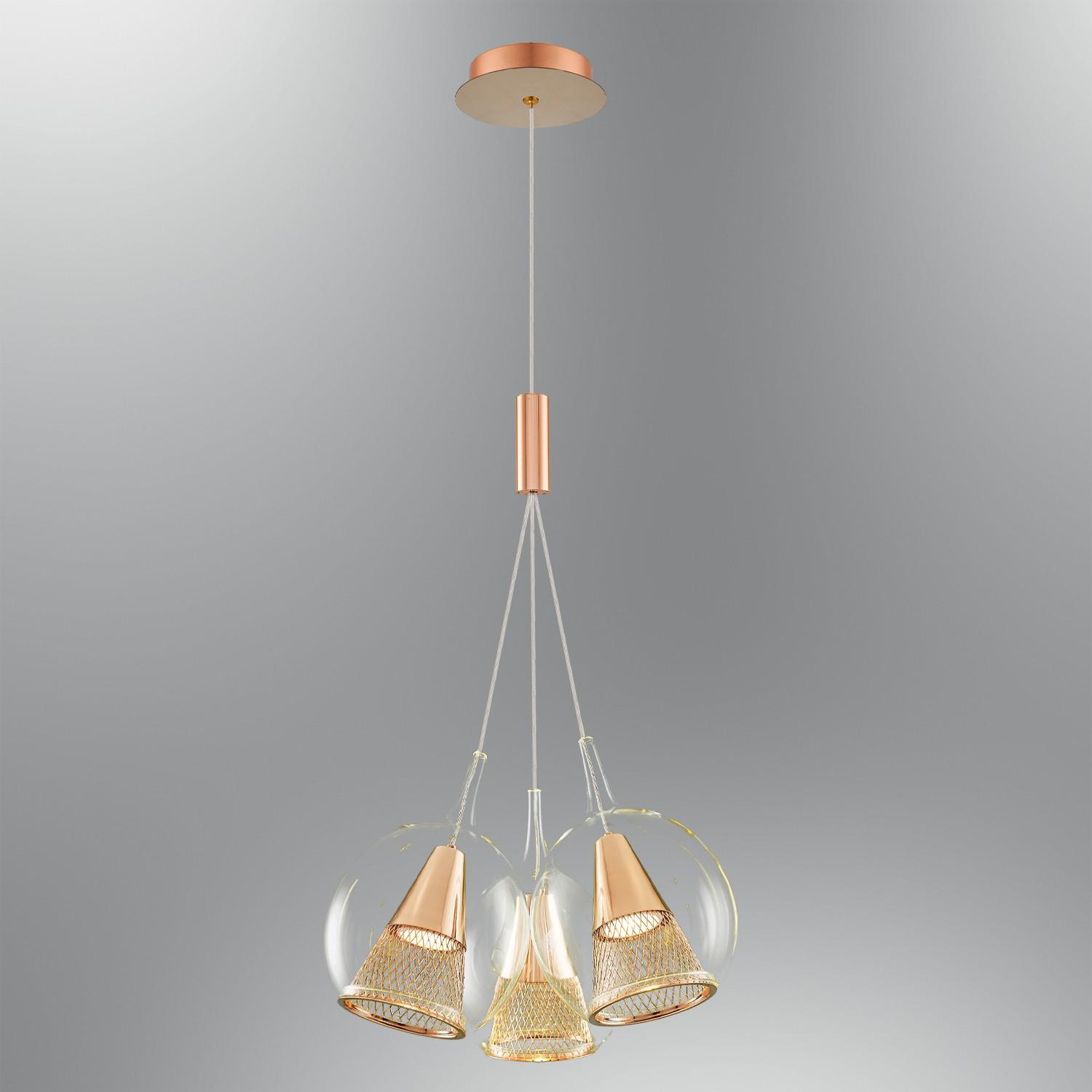 Opviq Luster 341583, 120 cm, 36 cm, 3x5W G10, 3000K, Prozirna