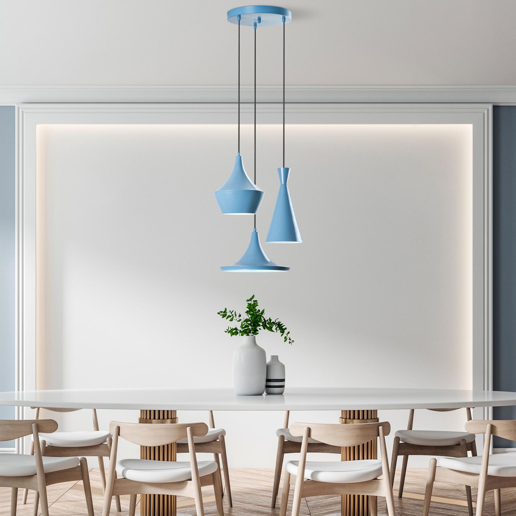 Opviq Luster Tom-3556, 45-135cm, O45 cm, 3xE27, Plava