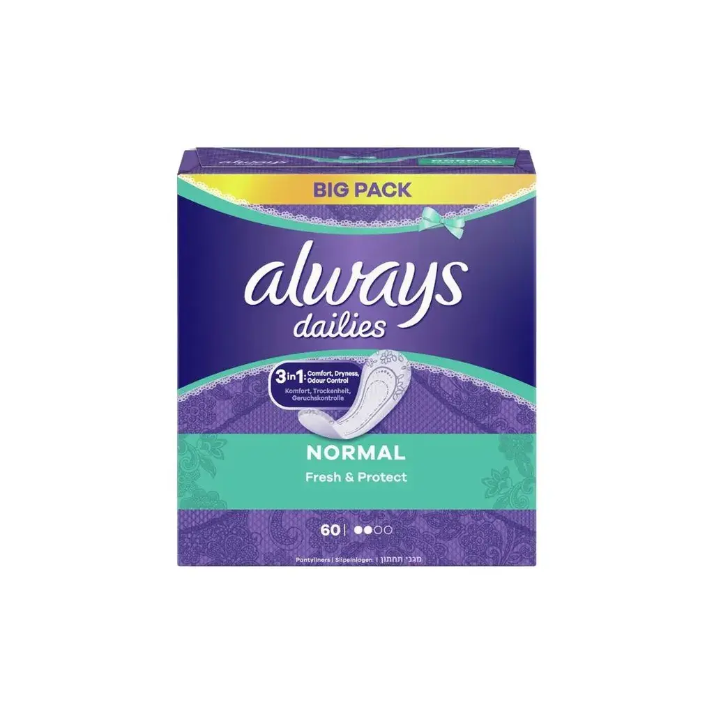 Always Daily ulošci Dailes normal Fresh&Protect, 60 komada
