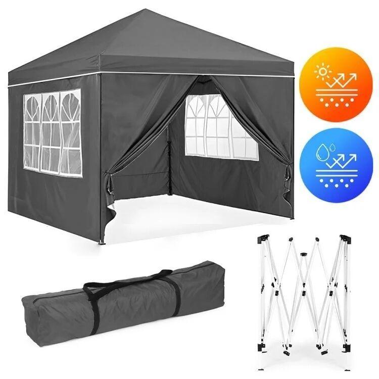Multigarden Baštenski šator, Automatski rasklopiv, 3x3 m, Crni