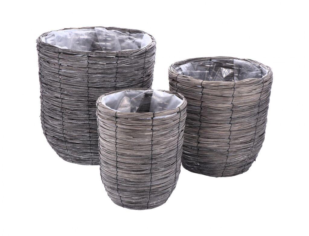 Korpa Od Pruća 27*34Cm U Sivoj Boji 112844