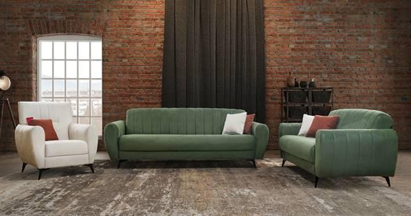 Nancy Dvosjed Nancy S S12, Noge Crne Stof Svijetlo Plavi