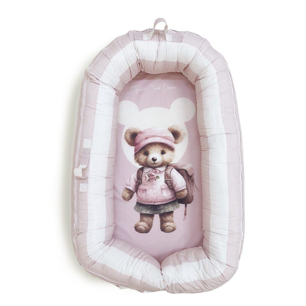 Baby textil Bebi Gnezdo Teddy Roza 50X81 Cm