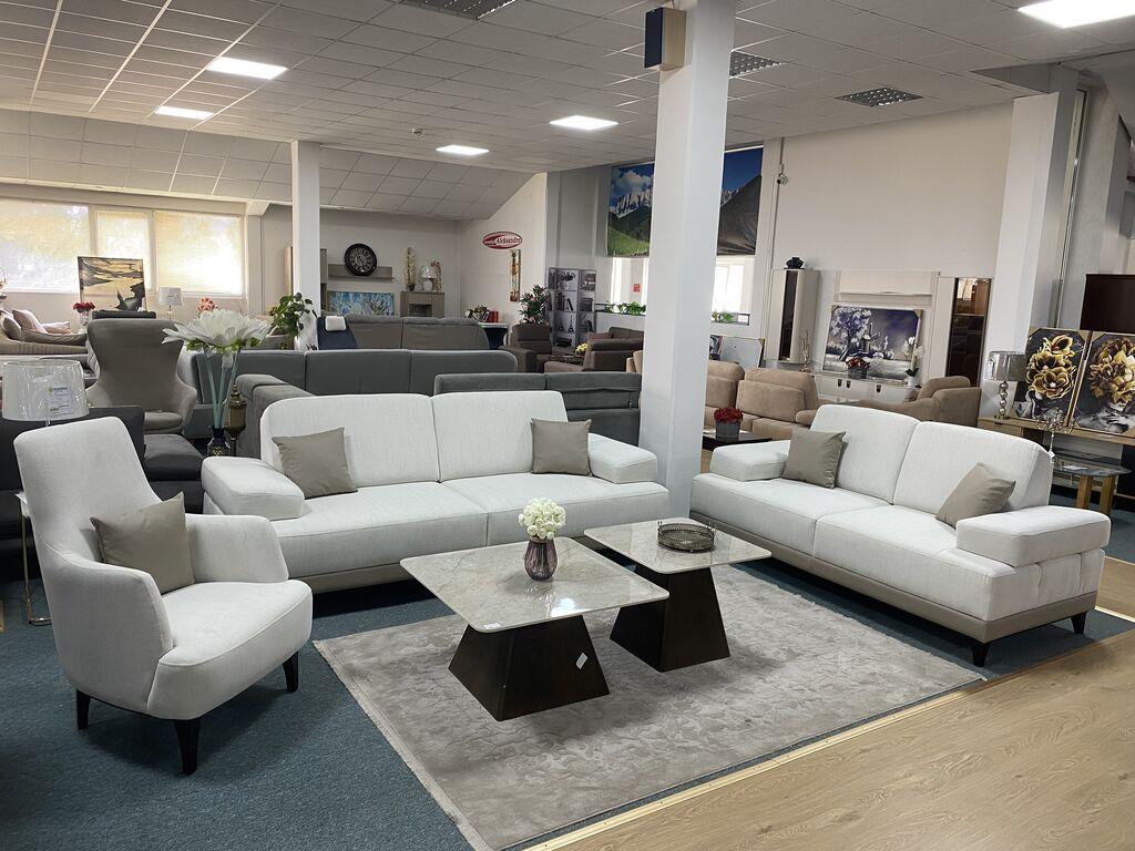 Tobago Garnitura Tobago Tdf Stof Aeve 02 Bez/Okolo Vega 11/ Postolje Crna Mat