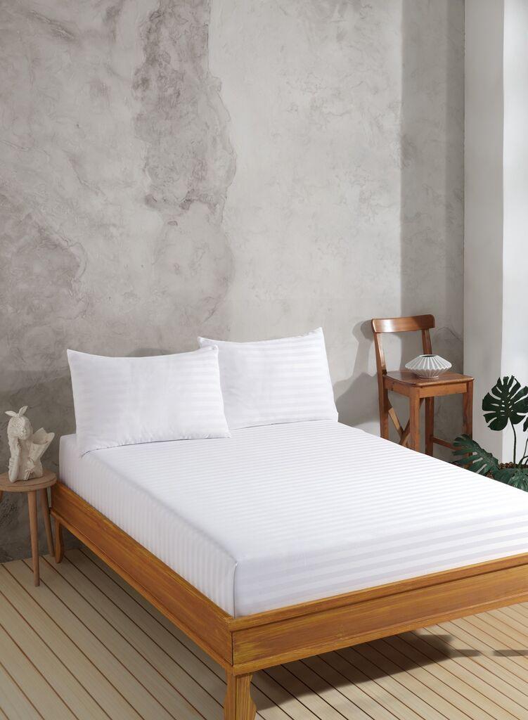 L'essentiel Maison set posteljine Water Yollu, 100x220 cm, bijela