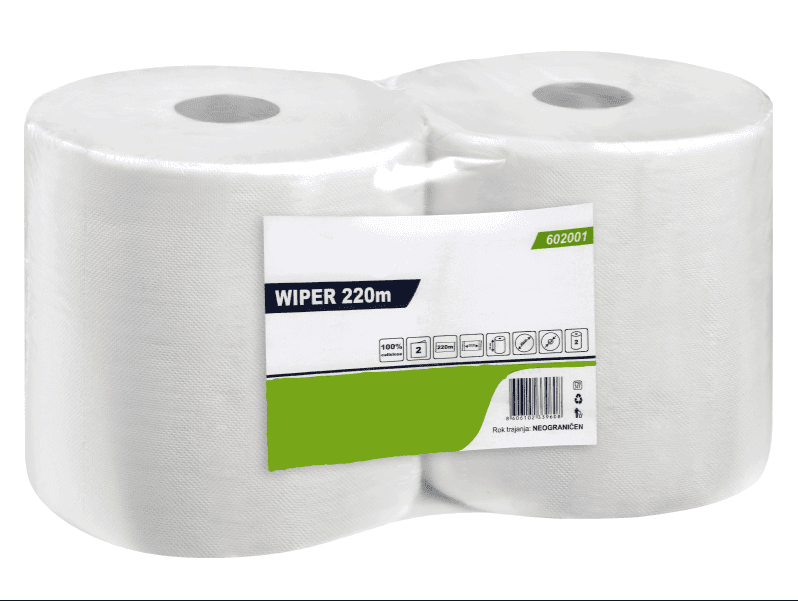 Ubrus Džambo, Industrijski, 2x220m, 2 sloja, 100% celuloza