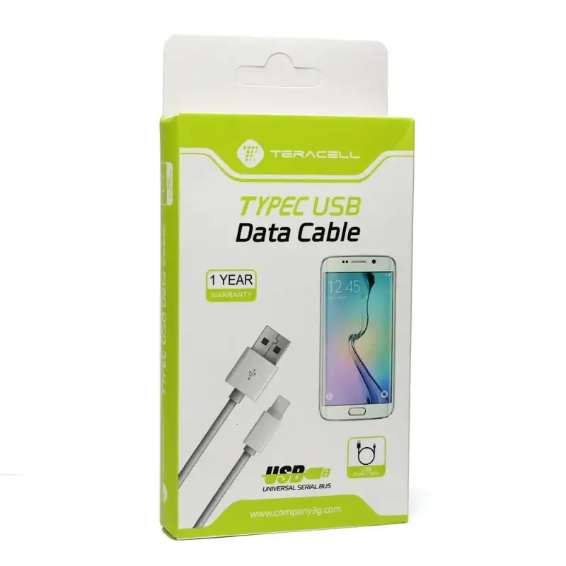 Teracell Data kabal Type C (1m), Bijela