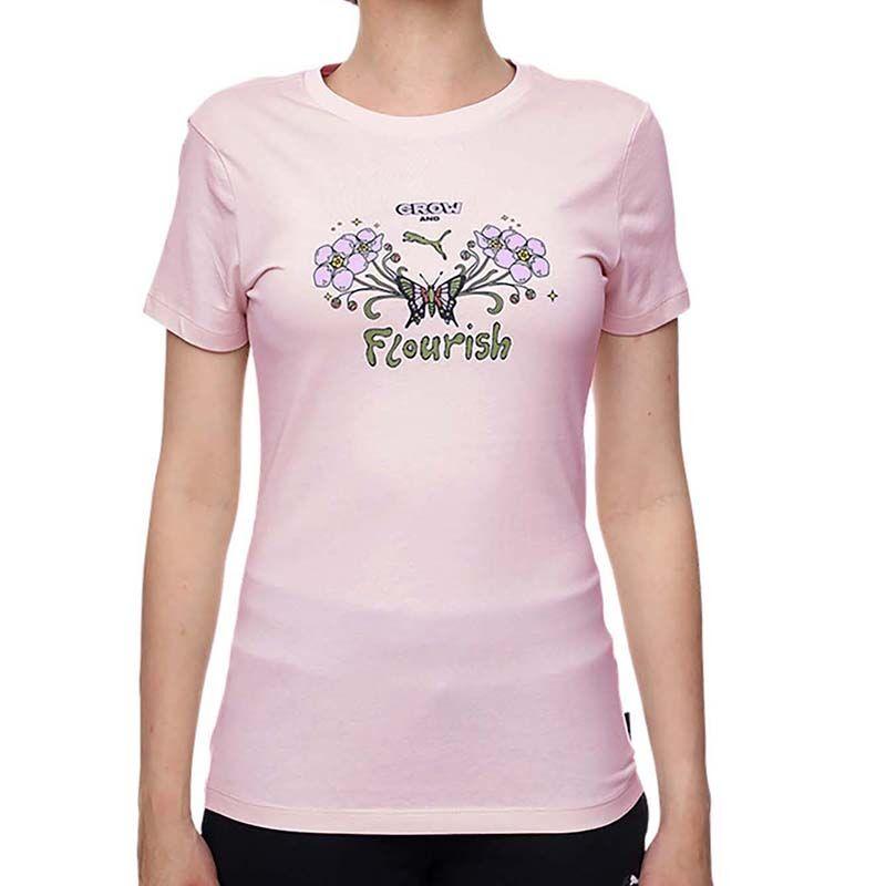 Puma Ženska majica kratkih rukava Graphics Grow & Flourish Tee, Roze