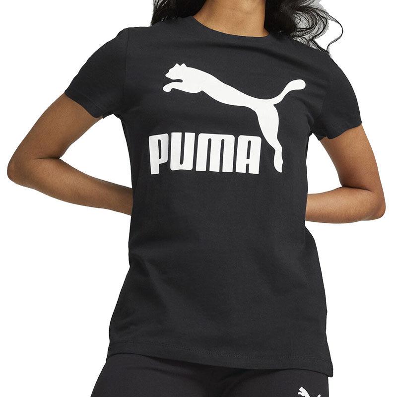 Puma Ženska majica kratkih rukava Classics Logo Tee, Crna