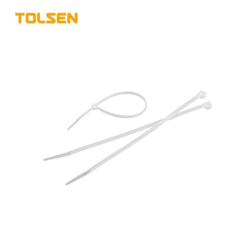 Tolsen Vezice Kabla Plasticne Bijele 50105 2.5X100Mm/100Kom Pakovanje