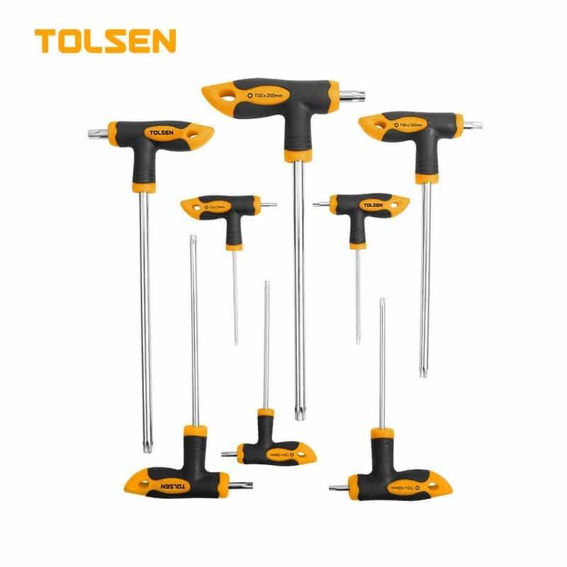 Tolsen Kljucevi Torx 20061 Sa L Ruckom Dvostrani T10-T50 Set 8/1