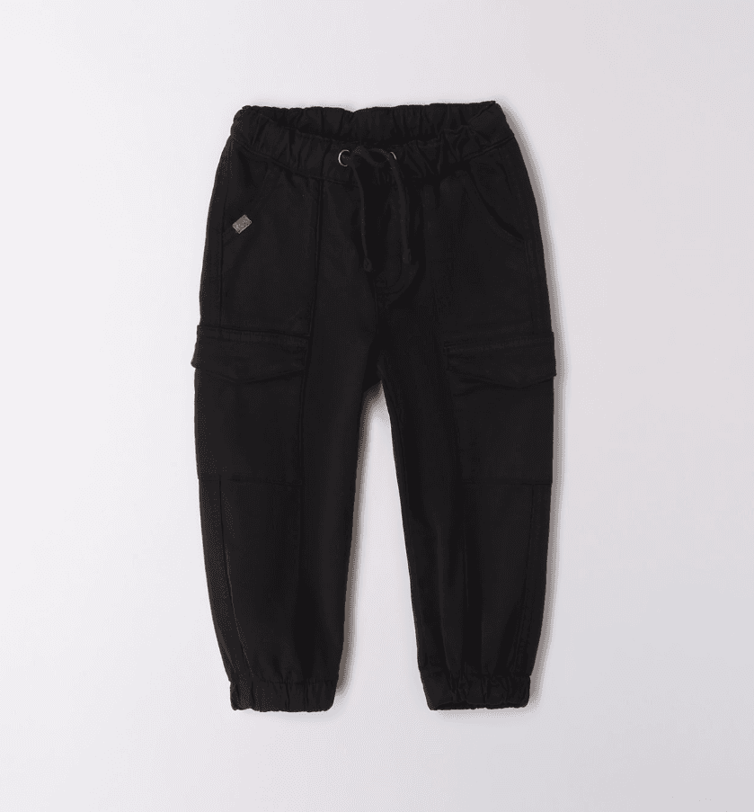 Sarabanda Pantralone za dječake fw24s0a044s0658, Crne
