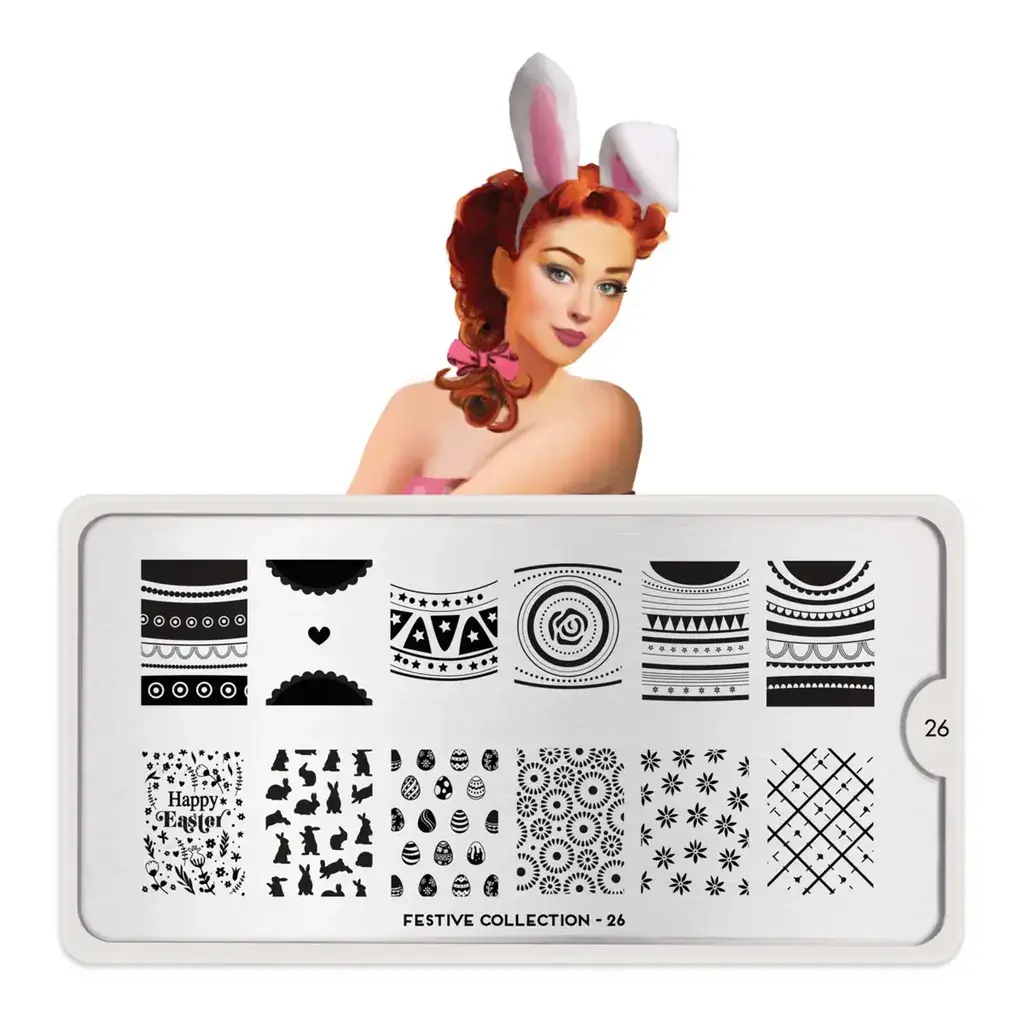 Moyou Šablon pečat za nokte Festive 26