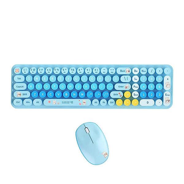 Set Tastatura i miš Baby Bear, Bežični, Plavi