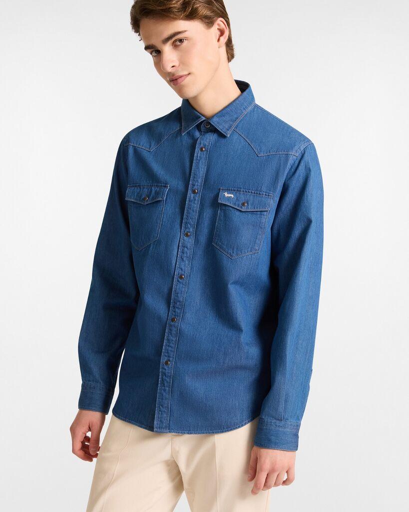 Harmont&Blaine Muška košulja fw25mrcrp074013435b810, Plava