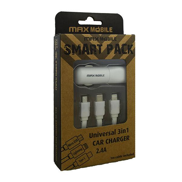 Max Mobile Auto adapter SC-198 2.4A + 3u1