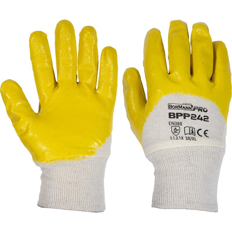 Bormann Rukavice radne od pamuka obložene nitrilom Vel.9 BPP241