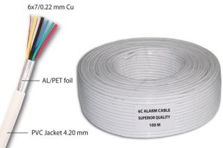 Megamontenegro Kabl Alarmni 6C 7x0,22mm bijeli