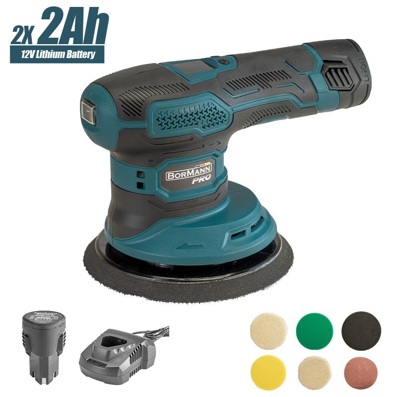 Brusilica ekscentrična akum. 150mm 12V 2x2Ah BCP3800