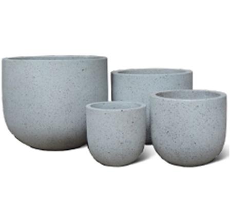 TKPOTTERY Saksija Fibercement L36xW36xH31cm FRENCH GREY 36