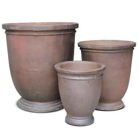 TKPOTTERY Saksija terakota L37xW37xH43cm FRENCH URN 37