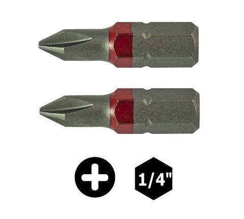 Maurer Bit nastavci za odvijač PH0 krstasti 1/4" 25mm 2kom