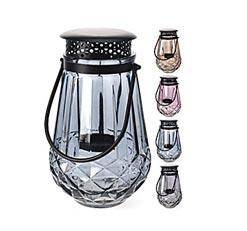 Koopman Fenjer metal/staklo za svijeće 16x16x27cm