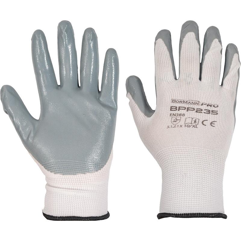 Rukavice radne poliester obložene nitrilom Vel.10 BPP235
