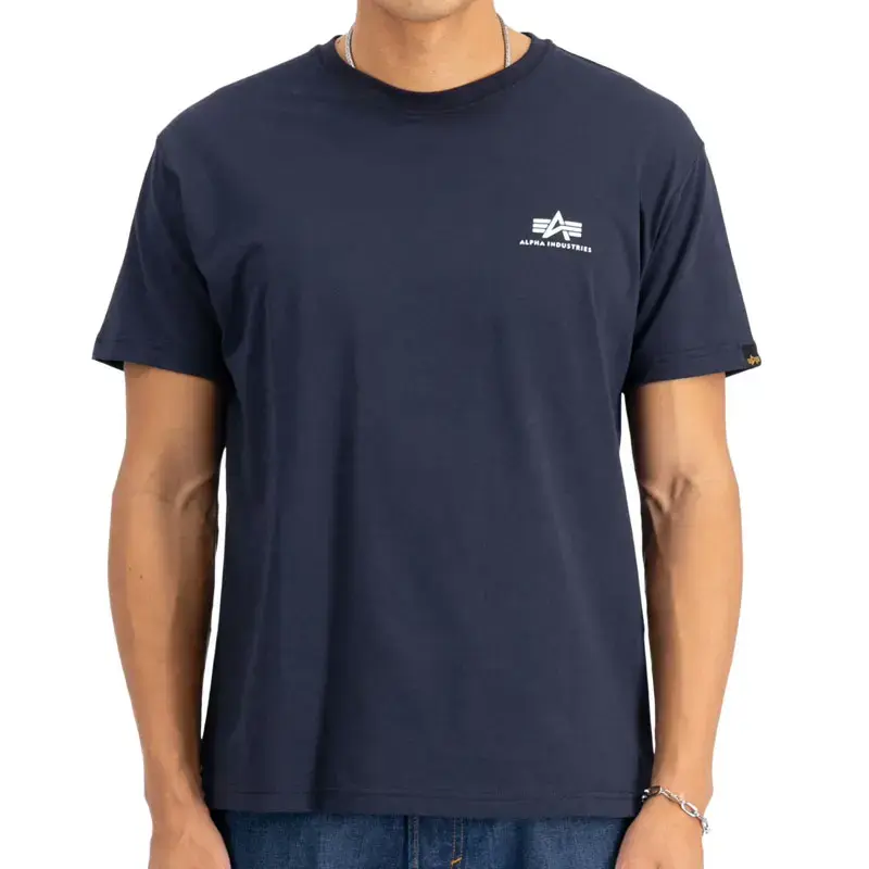 Muška majica Alpha Industries Basic T Small Logo, Teget
