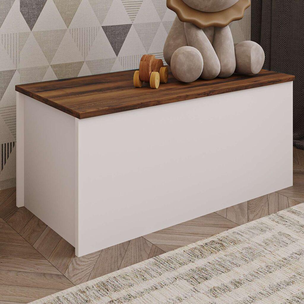Hanah Home kutija za odlaganje Florya, 90x45,5x45 cm, bijela