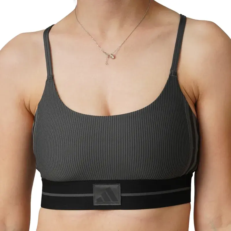 Adidas ženski Hyg Rib bralet top, crni