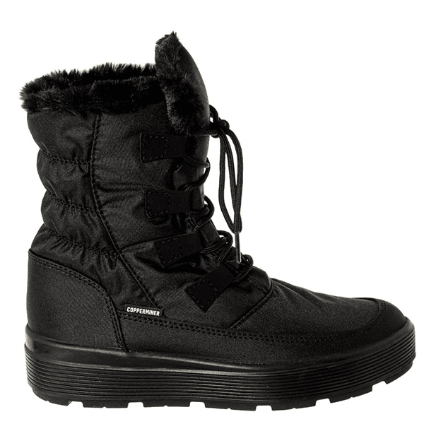 COPPERMINER Ženske čizme od najlona, ​​porto crne