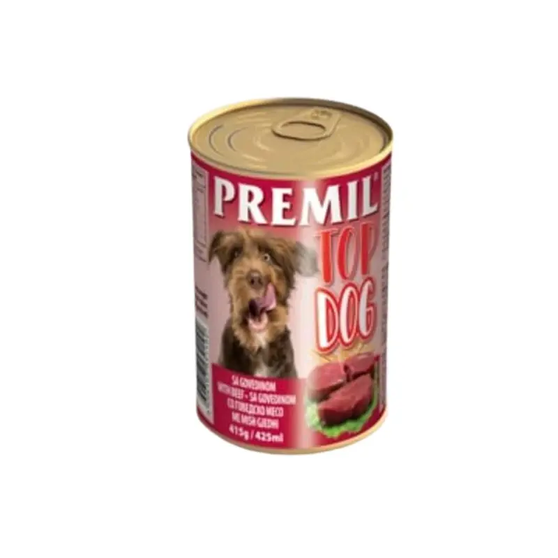 Premil   Vlažna Hrana Za Pse Top Dog 1240 Gr  Govedina