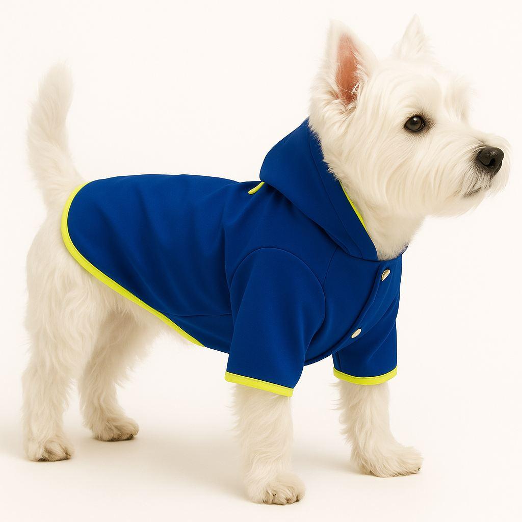 Odijelo Paws & Whiskers za pse Softshell, kraljevskoplava kabanica, plava