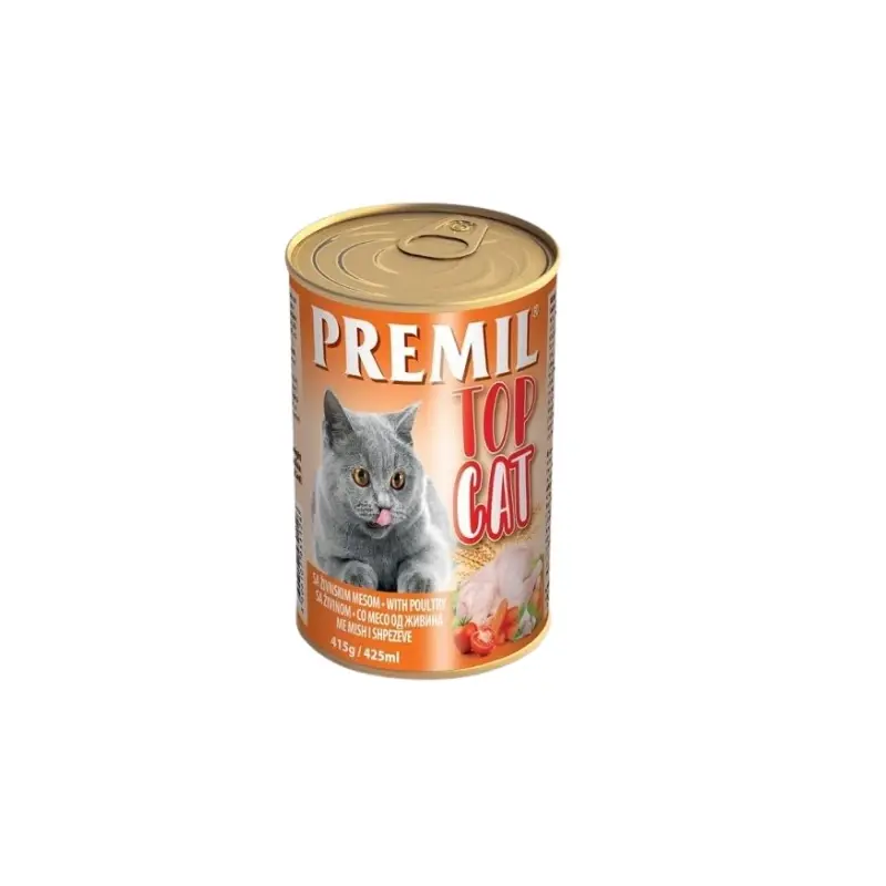 Premil   Vlažna Hrana Za Mačke Top Cat 415 Gr  Piletina