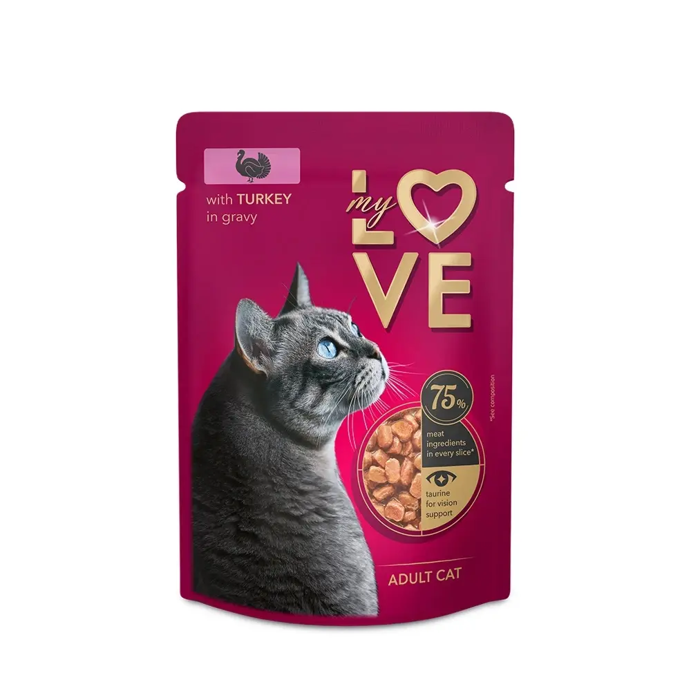 My Love  Vlažna Hrana Za Mačke  Ćuretina U Sosu 85G