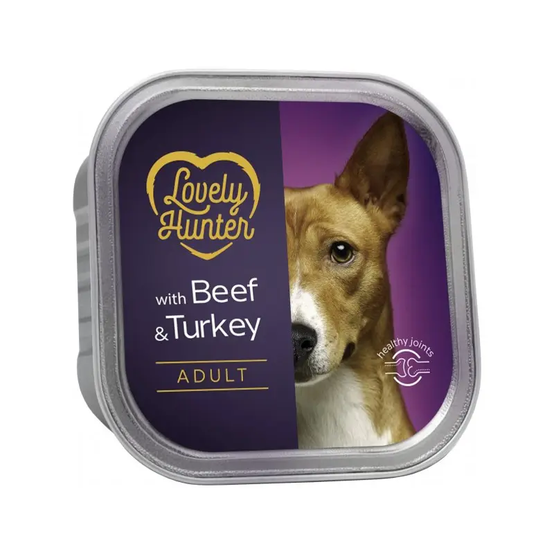 Lovely Hunter   Konzervirana Hrana Sa Govedinom I Ćuretinom Za Odrasle Pse 150G