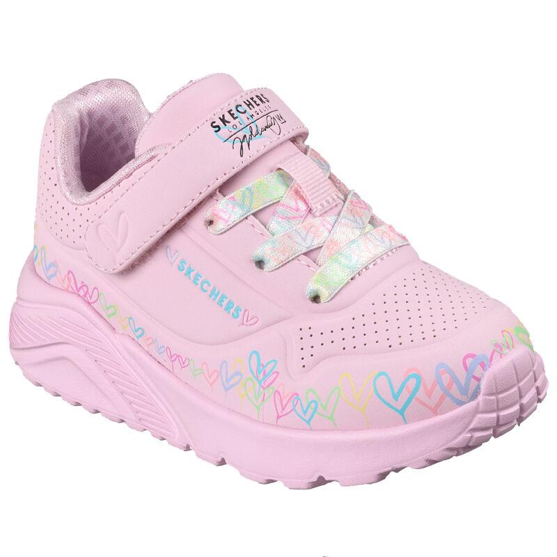 Skechers djevojačke Uno Lite Heart Craze patike, roze