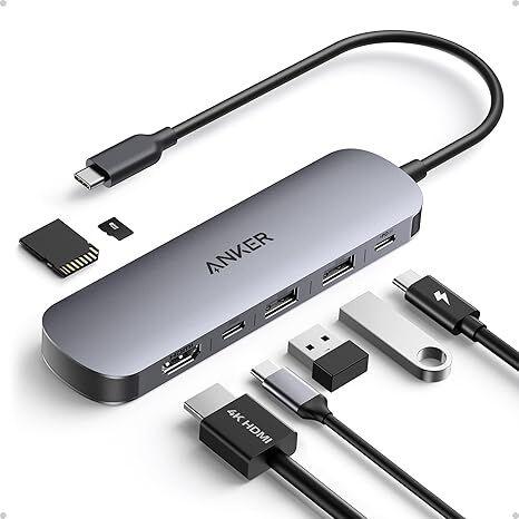 Anker Razdelnik portova Nano USB-C Hub, 7u1, 4K HDMI